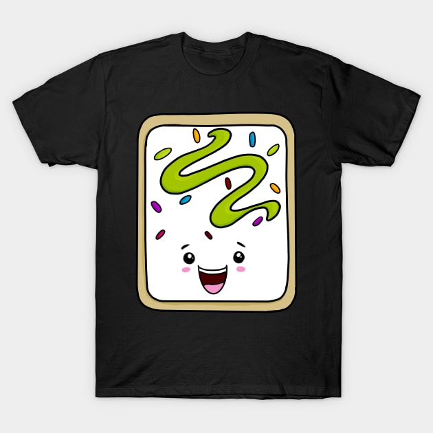 Cute Kawaii Toaster Pastry - Green T-Shirt by Fun4theBrain